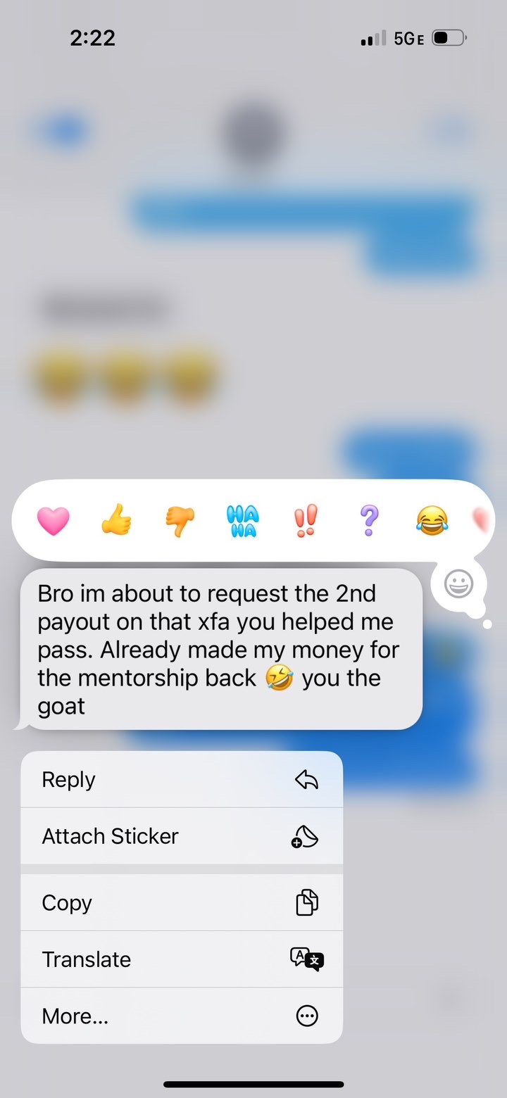 Student message after second payout request